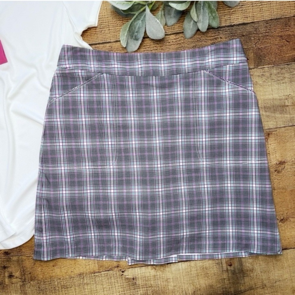 Peter Millar Skort Like New Oxford Purple Plaid - image 4